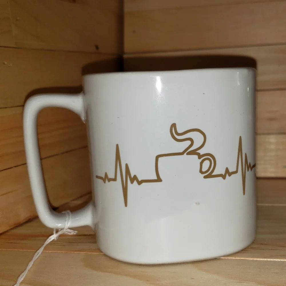 Coffee Heartbeat Coffee Mugs
